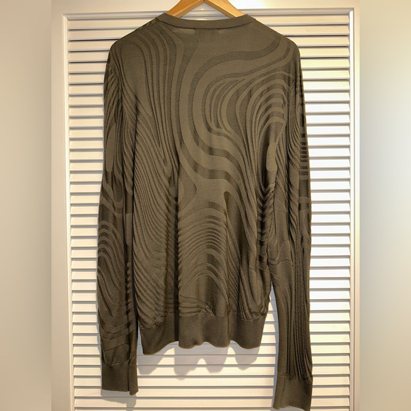 Hermes Men's “Quincaillerie Equestre" crewneck sweater, Size L, 100% Wool,$1,175 - Picture 14 of 15